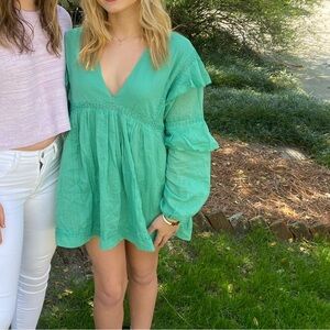 Free People Green romper